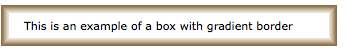 Gradient CSS3 Borders