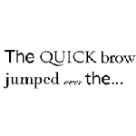 Twenty typefaces